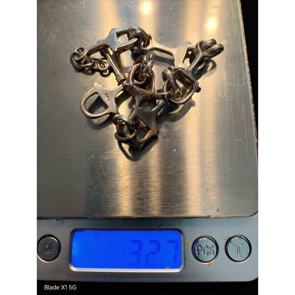 Adorable Vintage Sterling Silver Stirup-Link Bracelet - Picture 3 of 5